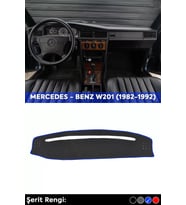 Mercedes - Benz W201 (1982-1992) 3d Torpido Koruma Kılıfı - Ön Göğüs Kaplama - Mavi Şerit