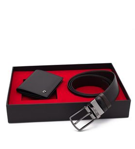 Pierre Cardin Çift Yönlü Deri Kemer & Cüzdan İkili Set PCCİFT04SK-1135A2C