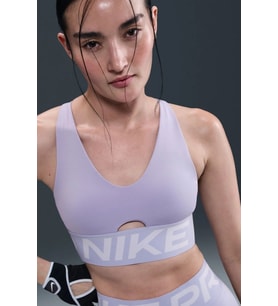 Nike Pro Indy Plunge-Support Bra Kadın Spor Bra Lila