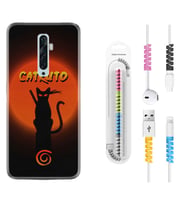 Oppo Reno 2Z 4 Lite 4 Pro 5 6 7 A31 Kılıf Kablo Koruma Spiral Silikon Catrudo 1679