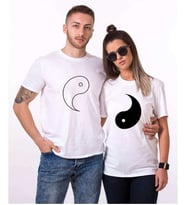 Tshirthane Ying Yang Sevgili Kombinleri Tshirt Kombini (Tek Ürün Fiyatıdır.)