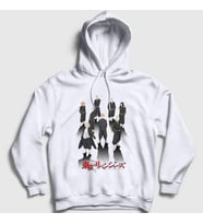 Presmono Unisex Beyaz Gang Anime Tokyo Revengers Kapüşonlu Sweatshirt 241137tt