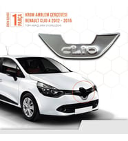 Renault Clio 4 Amblem Çerçevesi Kromu 2012-2016