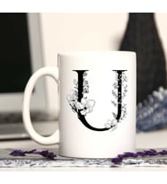 U HARFİ KUPA BARDAK ( RESİM BASKILI )