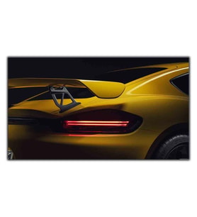 PORSCHE CAYMAN 718 SPOR ARABA KANVAS TABLO