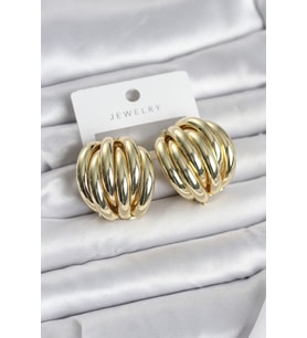 Pirinç Gold Renk Vintage Kadın Küpe - TJ-BKP11655