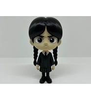 Wednesday Addams Figürü - 3D Yazıcı Tasarım Addams Family Biblosu - Nevermore Akademi Üniformalı Wednesday