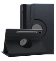 Microsonic Samsung Galaxy Tab S7 FE LTE T737 Kılıf 360 Rotating Stand Deri Siyah