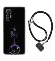 Xiaomi 12 Lite Kılıf Silikon Boyun Askılı İpli Desenli Silikon Master Space 1630