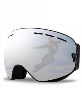 Çift katmanlı Anti-Sis Özellikli Uv Snowboard Kayak Gözlüğü