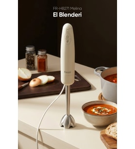 Fressi Çubuk El Blender Paslanmaz Çelik Bıçaklı Turbo 1000W Krem FR-HB271 Melina