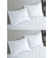Formeya Beyaz Kapitone Yastık Koruyucu Alez 4 Adet 50*70 cm
