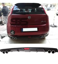 Fiat Punto Difüzör Arka Tampon Eki 4 Egzoz Çıkışlı Siyah