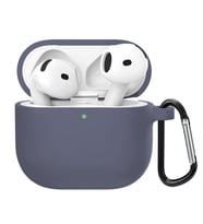 Microsonic Airpods 4.Nesil / ANC Liquid Silicone Lansman Lavanta Grisi (Lavanta)