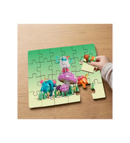 Canavarların Renkli Dünyası Tasarımlı 24 Parça Ahşap Çocuk Puzzle MPK0016