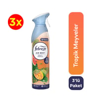 Febreze Hava Ferahlatıcı Sprey Oda Kokusu Tropik 185 ml x 3 Adet