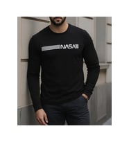 Erkek Uzun Kollu Bisiklet Yaka Viskon Sweat