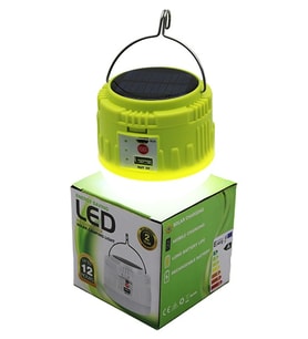 USB - SOLAR ŞARJLI ASKILI KAMP LAMBASI - POWERBANK (5680)