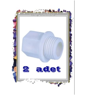 2 Adet Plastik Körtapa 3/4  - DN20-  25mm