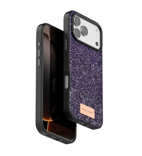 Onegif Apple İphone 17 Pro Max Bright Simli Kapak - Derin Mor