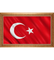 EV İŞYERİ OFİS İÇİN ALTIN ÇERÇEVELİ PASPARTULU TABLO VB397