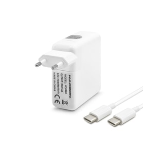 20.3V 3A 61W Laptop Adaptörü - Type-C - Asus Dell Uyumlu - Beyaz HD8898