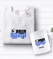 BK Gift Kişiye Özel Baba Adayı Tasarımlı Beyaz Tişört ve Kupa Seti-5 (Model 1)