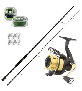 Daiwa Rs 3000 - Remixon Double Black 240cm Spin Olta Seti (Renksiz)