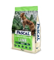 Pascal Orta ve Büyük Irk Yetişkin Köpek Maması Kuzulu 3 Kg (Beyaz)