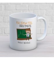 Kişiye Özel Meslek  Matematik Öğretmeni  Hediyelik Kupa Bardak