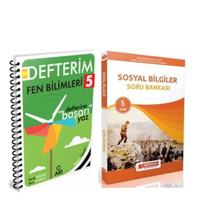 Arı 5. Sınıf Fen Bilimleri Akıllı Defteri ve Referans Sosyal Bilgiler Soru Bankası Seti 2 Kitap