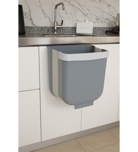 Katlanabilir 6L Askılı Çöp Kovası, Mutfak ve Banyo İçin Pratik Kullanım