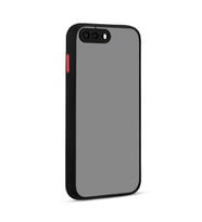 Uyumlu Model Apple iPhone 7 Plus Kılıf Kamera Korumalı Mat Kapak (Siyah)