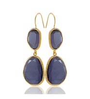 Kadir Jewellery 22 Ayar Altın Kaplama Kadın Sallantılı Küpe -El İşçiliği Ve Hipoalerjenik Küpe