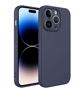 Coverzone Apple iPhone 14 Pro Max ?le Uyumlu K?l?f Z-Mara Lansman Vieri Tam Koruma Arka Kapak Kamera Koruma �?k?nt?l? P�r�zs�z Y�zey Lacivert
