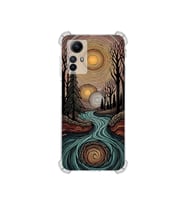 PrintiFy Xiaomi Redmi Note12s ile Uyumlu Simya Serisi Girdaplar Tasarımlı Uv Baskılı Köşe Korumalı Antişok Kılıf