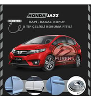 Honda Jazz Oto Araç Kapı Koruma Fitili 5metre Parlak Gri Renk