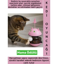 Evcil Hayvan İlgi Çekici Zihinsel Gelişim Avcılık İç Güdüsü Mama Ödüllü Hacıyatmaz Kedi Oyuncağı