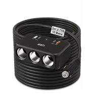 Araç Çakmak Uzatma Kablosu Çakmaklık Çoklayıcı USB,Type-C çıkışlı Hızlı Şarj 12-24V/10A/120W 2 X1,5mm TTR Bakır 10Mt