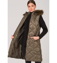 Z6717 DEWBERRY BAYAN YELEK-HAKİ