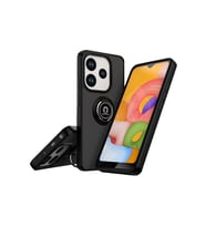 Redmi Note 14 4G Montreal Yüzüklü Silikon Kapak - Siyah