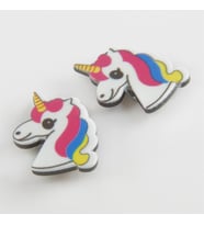 Unicorn Mıknatıslı Plastik Çocuk Küpesi