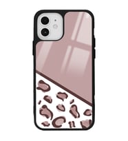 iPhone 12 Kahve Leopar Tasarımlı Glossy Telefon Kılıfı