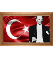 ALTIN ÇERÇEVELİ PASPARTULU TABLO CR930