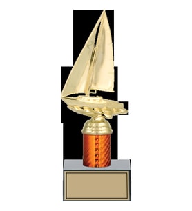 ODAK KUPA - Figürlü Kupalar - Yelken Figürlü Kupalar FG-003 B - 25 cm