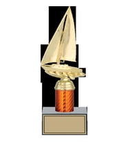 ODAK KUPA - Figürlü Kupalar - Yelken Figürlü Kupalar FG-003 B - 25 cm