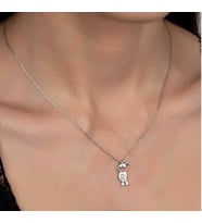 SWAROVSKİ TAŞLI ÇOCUK 925 AYAR GÜMÜŞ KOLYE