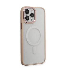 İphone 15 Pro Kılıf Room Magneticsafe Silikon - Pudra