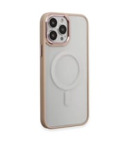 İphone 15 Pro Kılıf Room Magneticsafe Silikon - Pudra