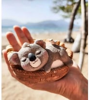 sevimli Sallanan Koala 10x7 cm, Bahçe Balkon Süsü, Duvar Dekorasyon Ürünleri Sevimli Dekor